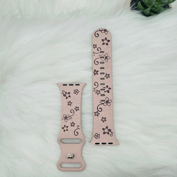 New Floral Design Apple Watch Bands  42mm 44mm 45mm 49mm Bundle  2 - Picture 5 of 7
